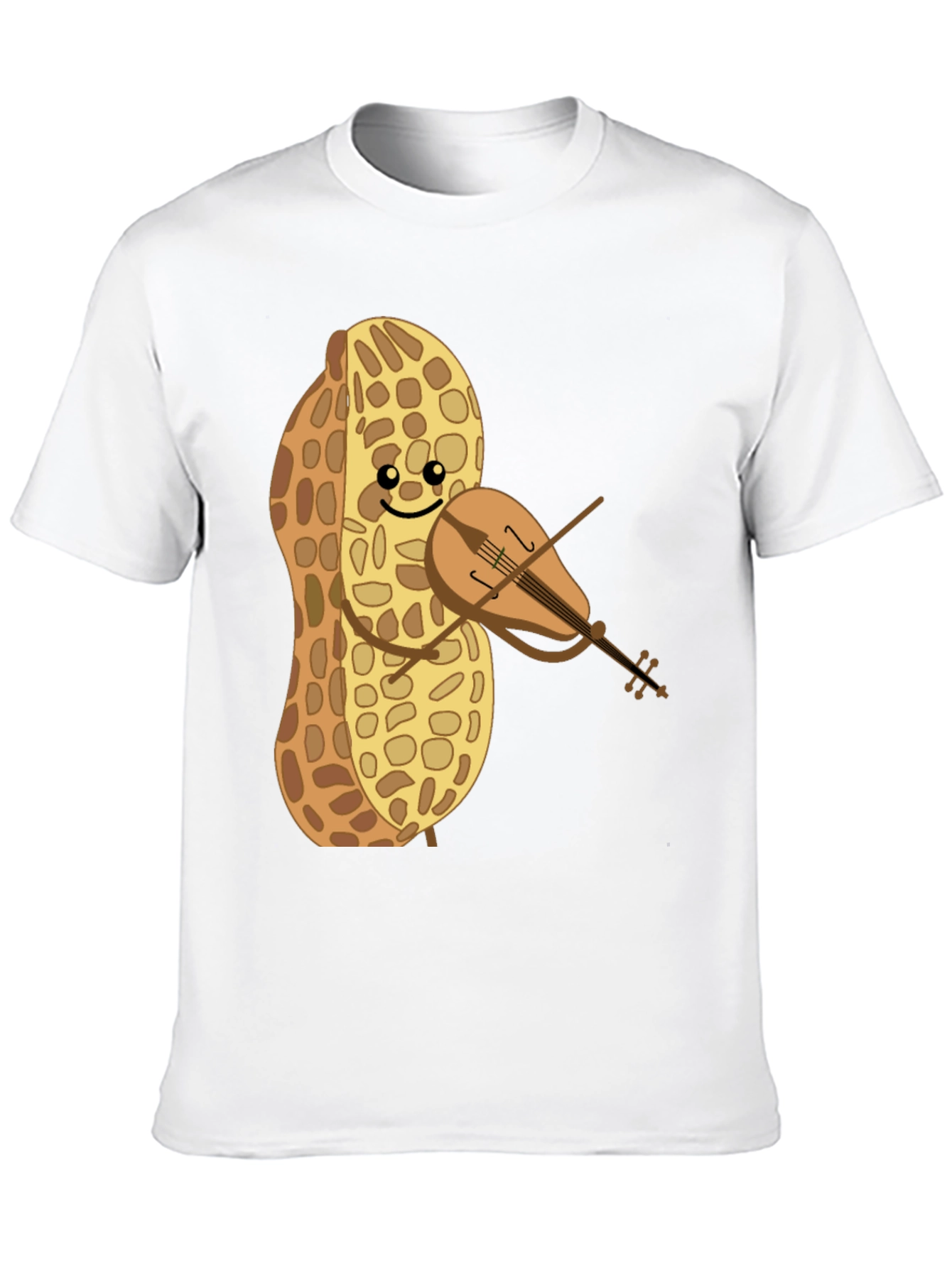 Funny Peanut Violinist Graphic Tee