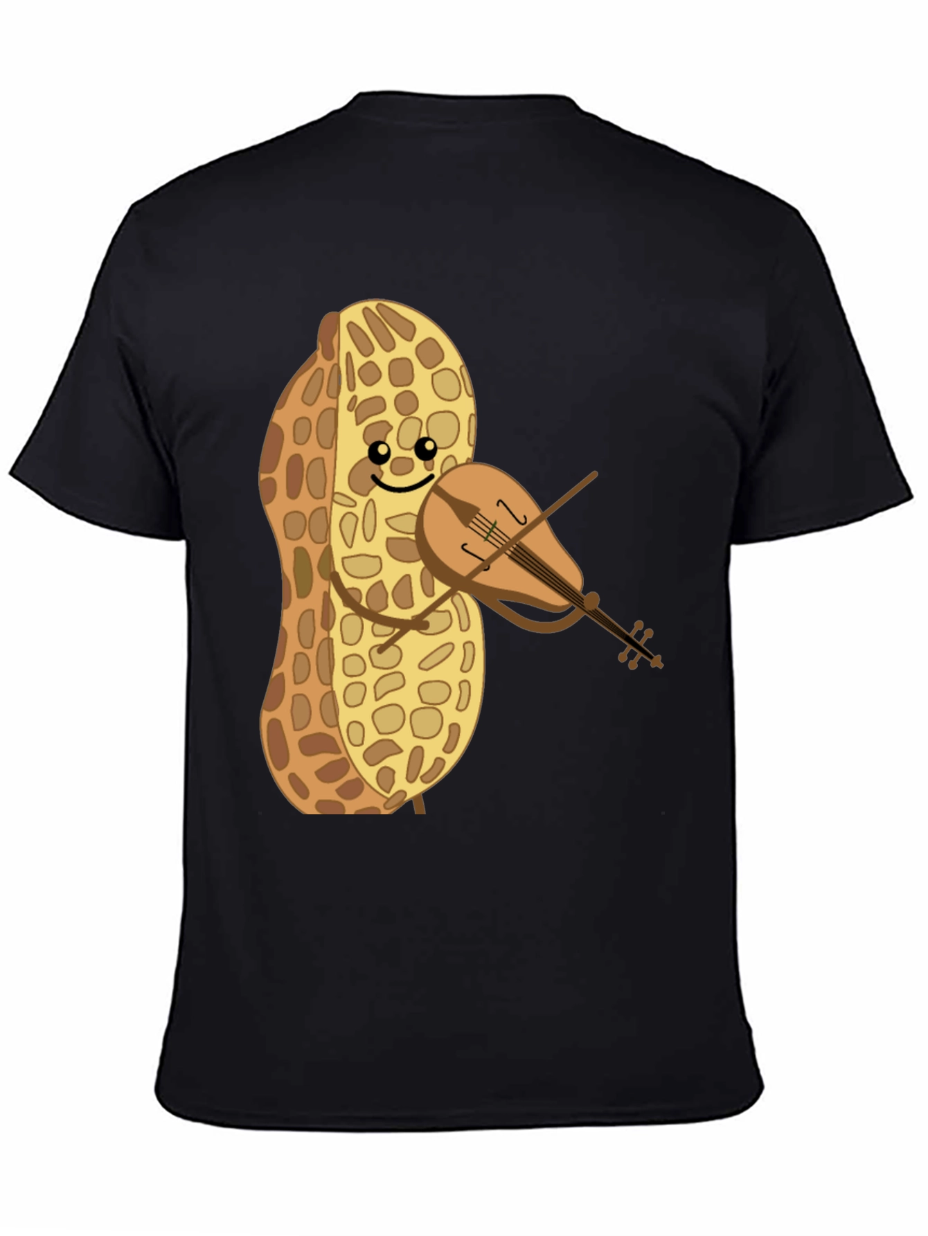 Funny Peanut Violinist Graphic Tee