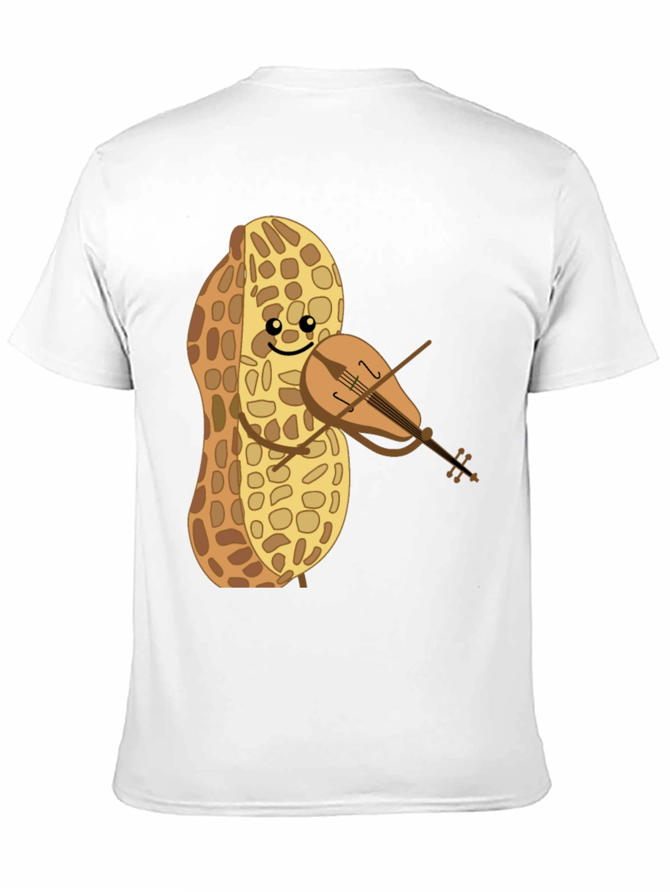 Funny Peanut Violinist Graphic Tee