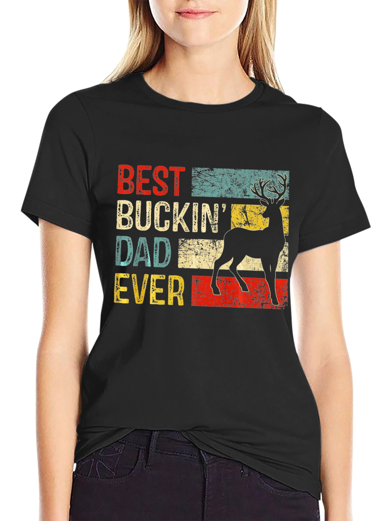 Best Buckin Dad Ever T-Shirt - Fathers Day Gift