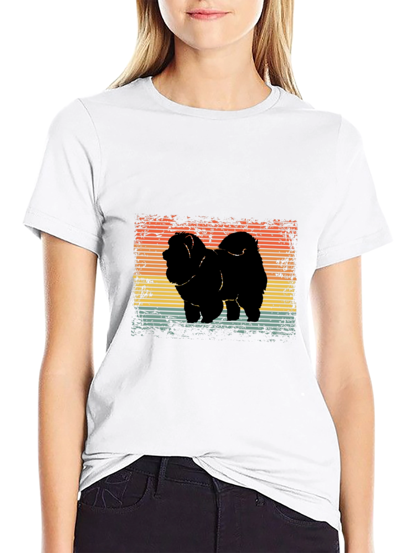 Retro Chow Chow Dog T-Shirt