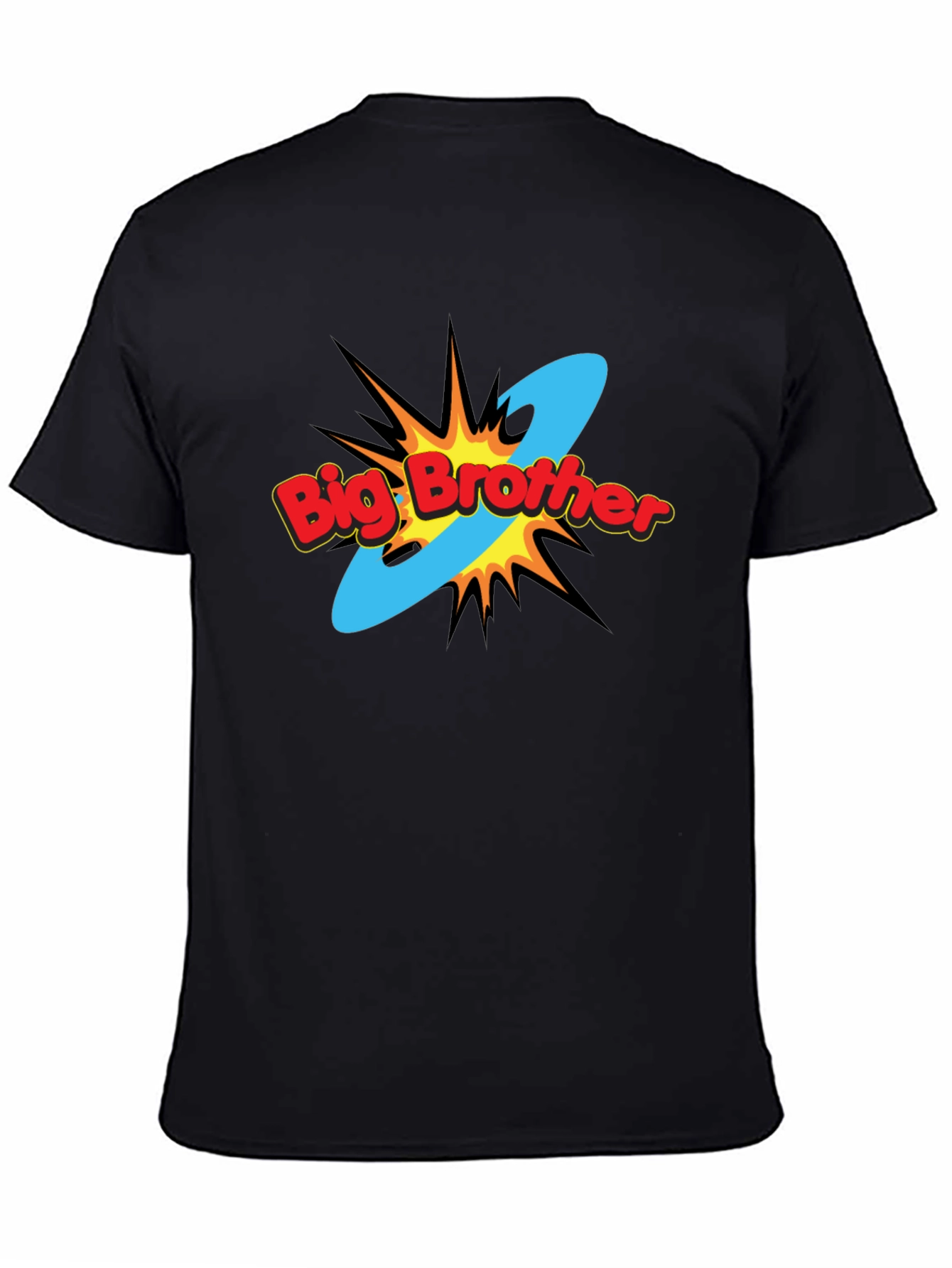 Big Brother Comic Style Black T-Shirt