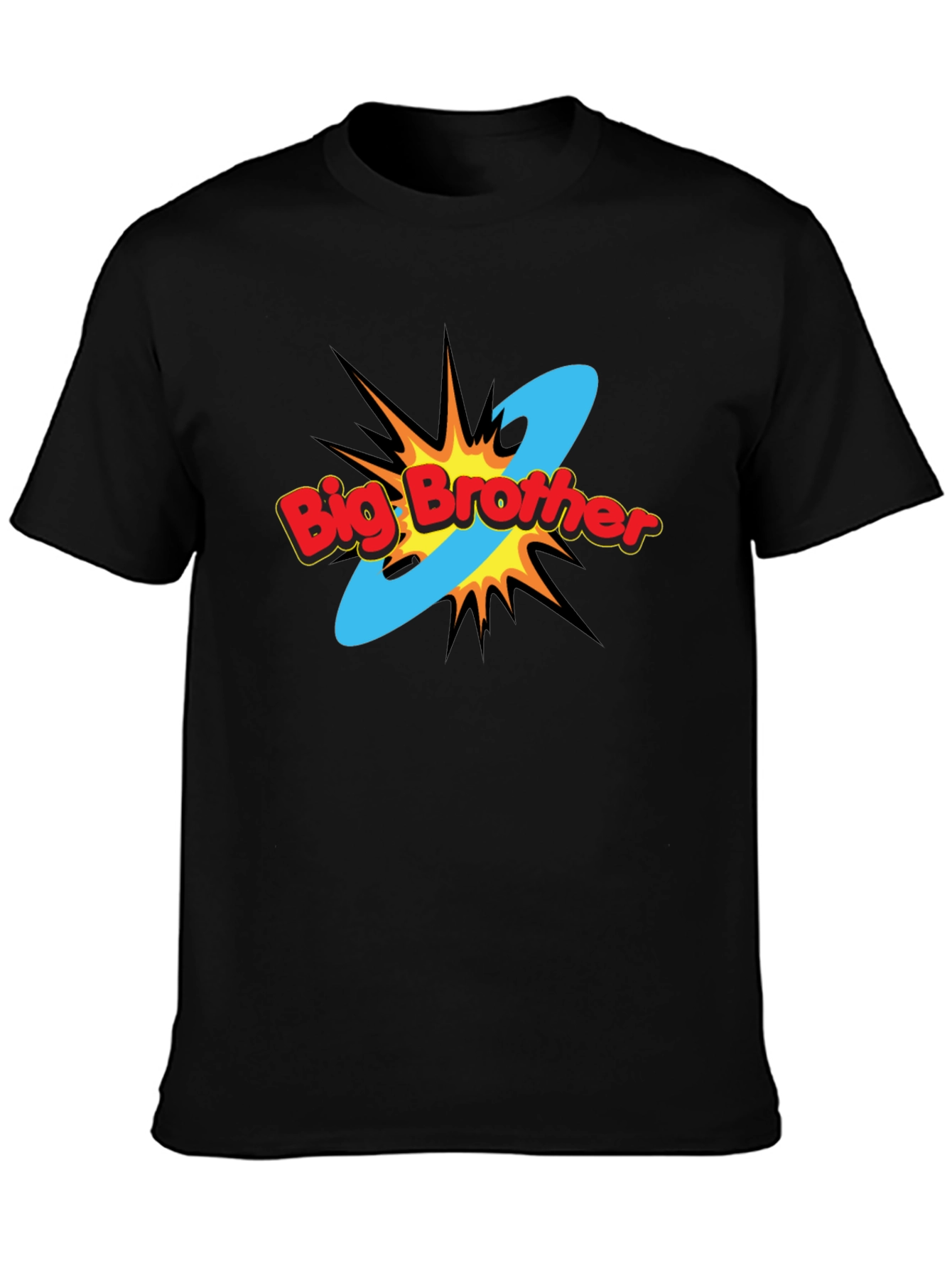 Big Brother Comic Style Black T-Shirt