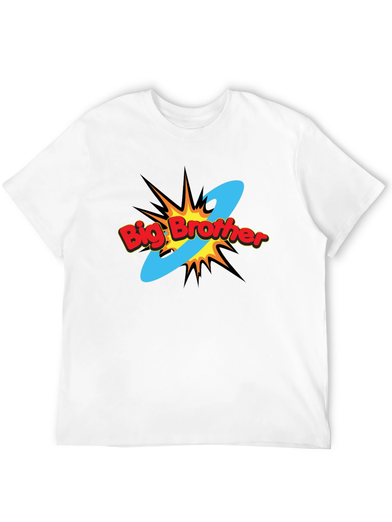 Big Brother Comic Style Black T-Shirt