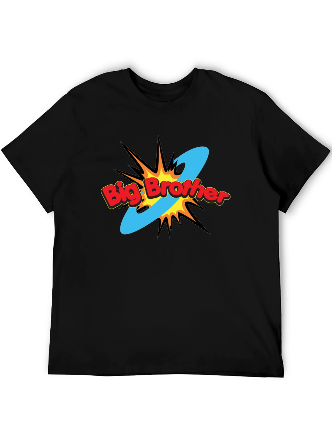 Big Brother Comic Style Black T-Shirt