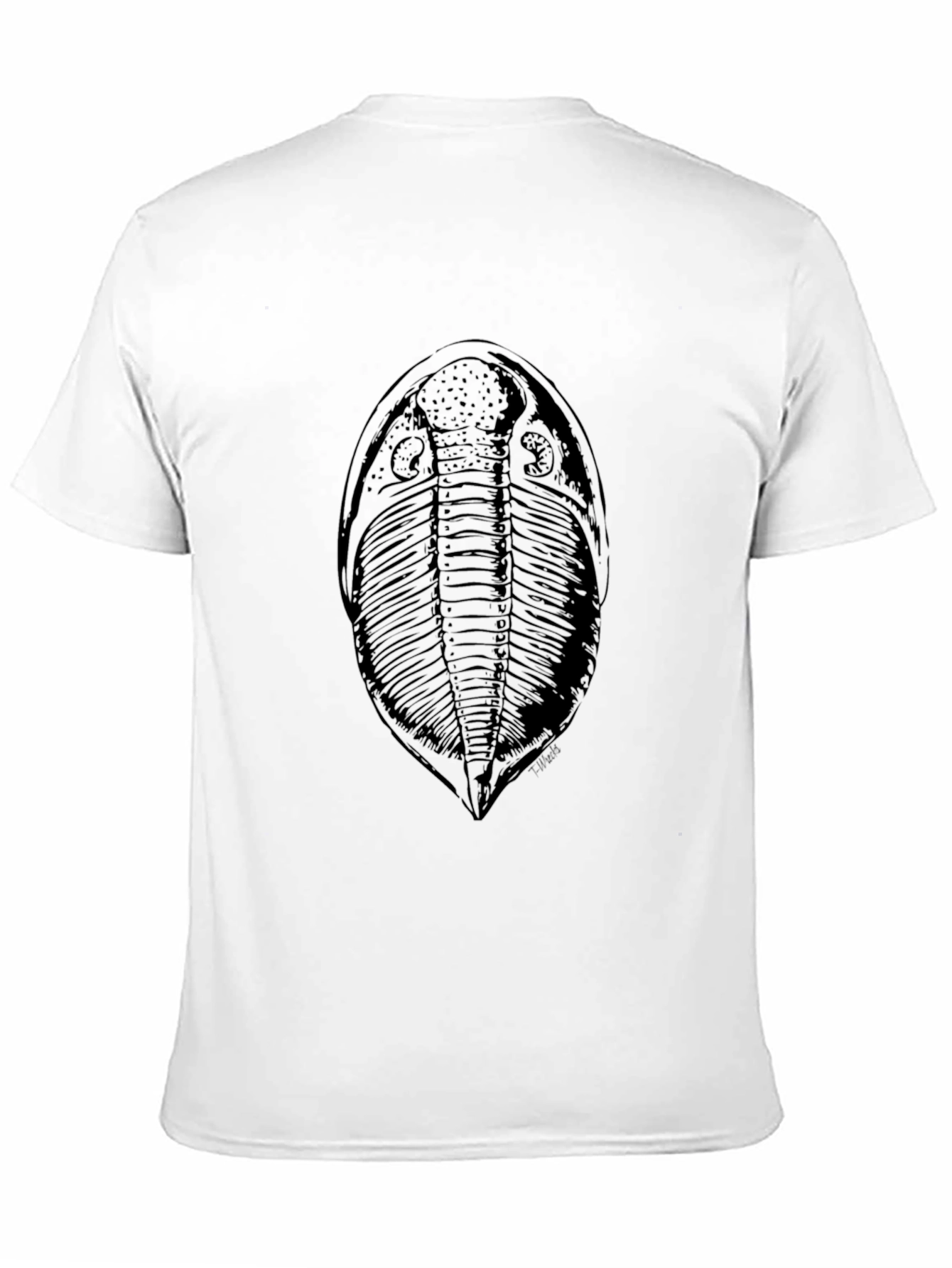 Fossil Print T-Shirt - Classic Black Tee