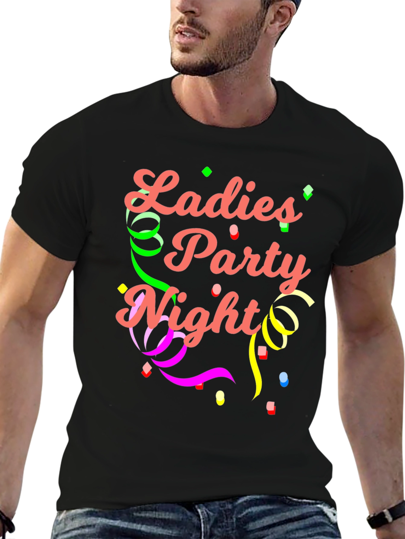 Ladies Party Night Black T-Shirt