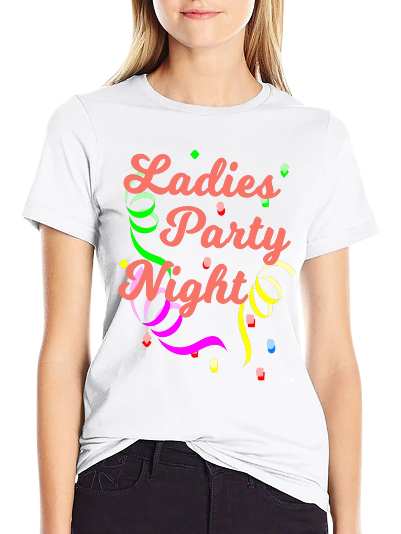 Ladies Party Night Black T-Shirt
