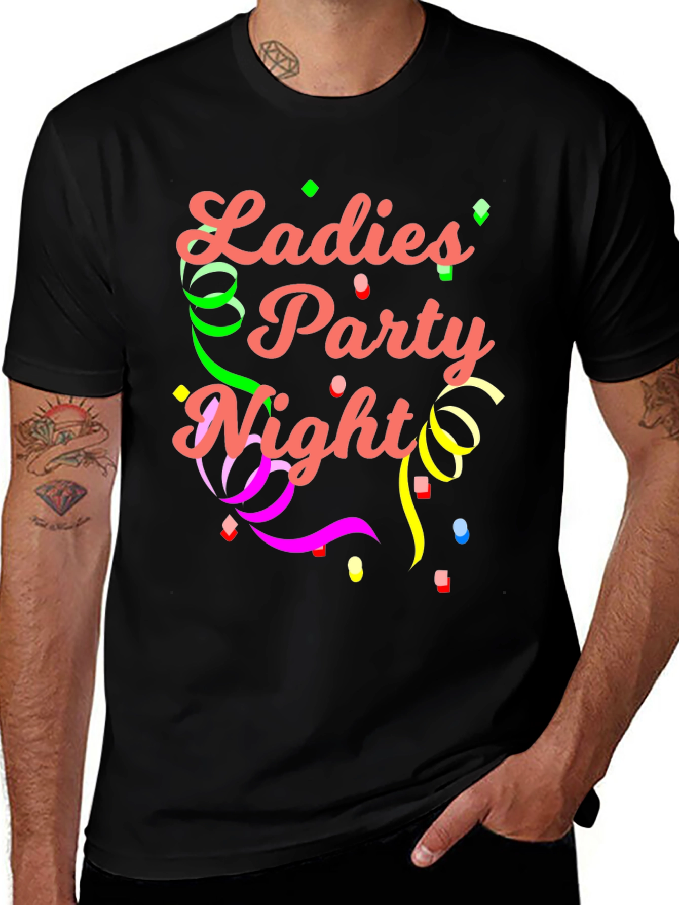 Ladies Party Night Black T-Shirt