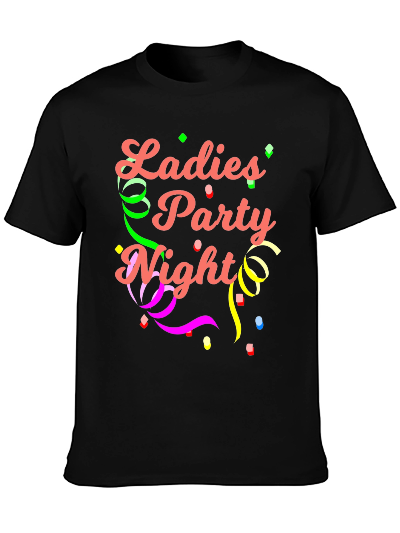 Ladies Party Night Black T-Shirt