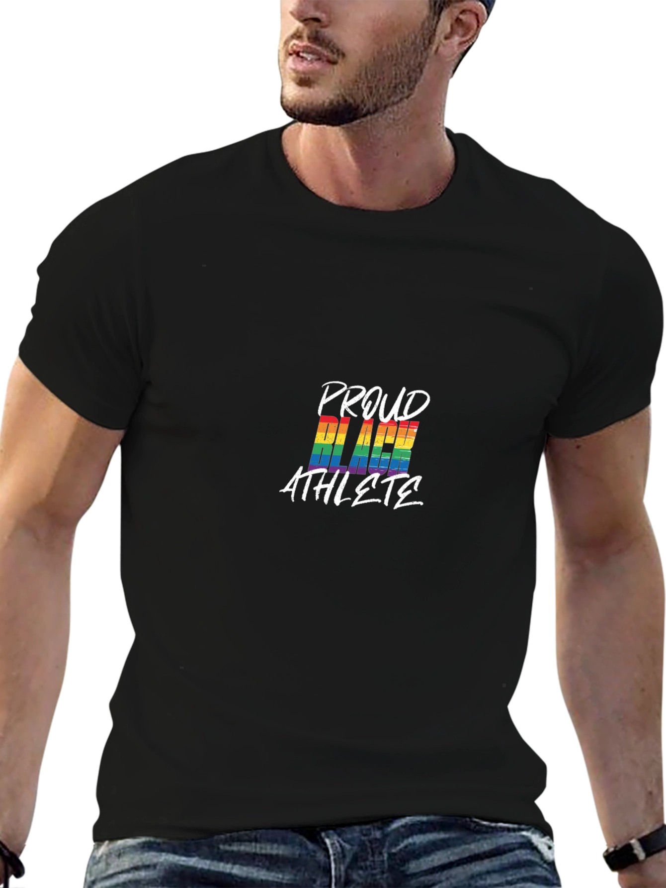 Proud Black Athlete Pride LGBTQ+ T-Shirt