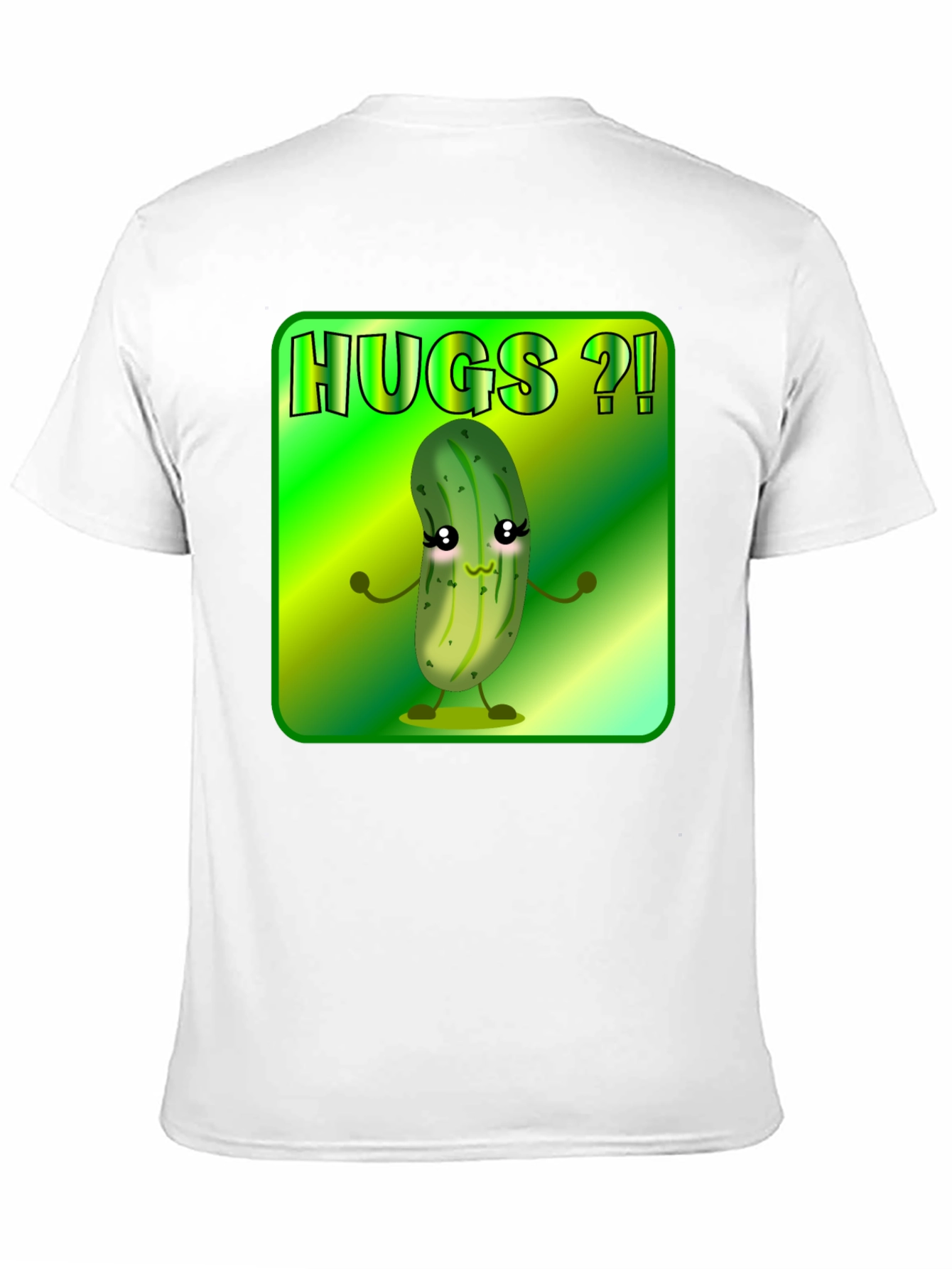 Hugs Pickle Graphic Tee - Black Unisex T-Shirt