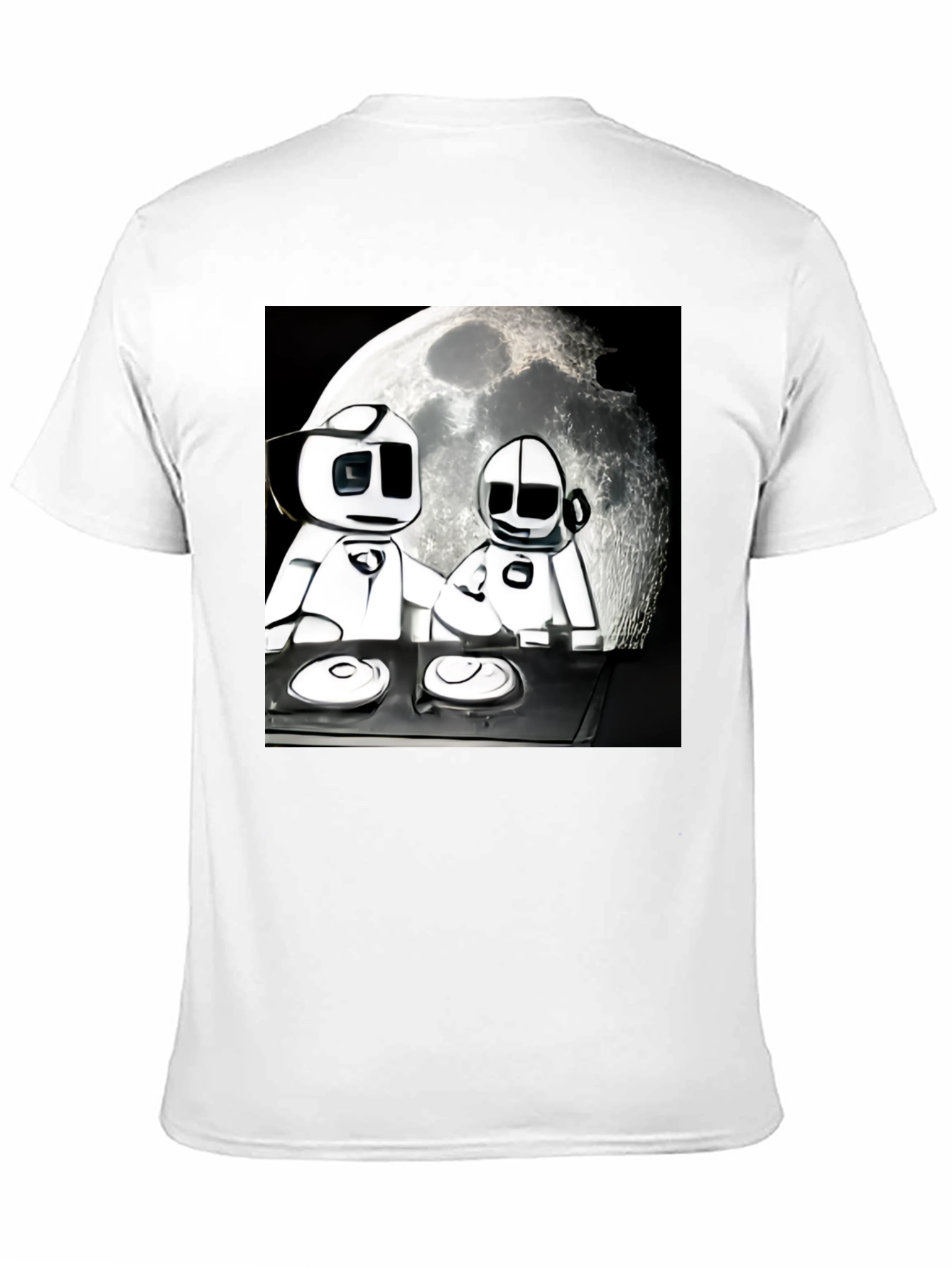 Robo DJ Moonscape Black T-Shirt