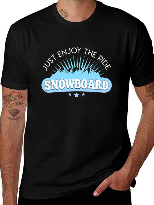 Snowboard Enjoy the Ride Graphic Tee