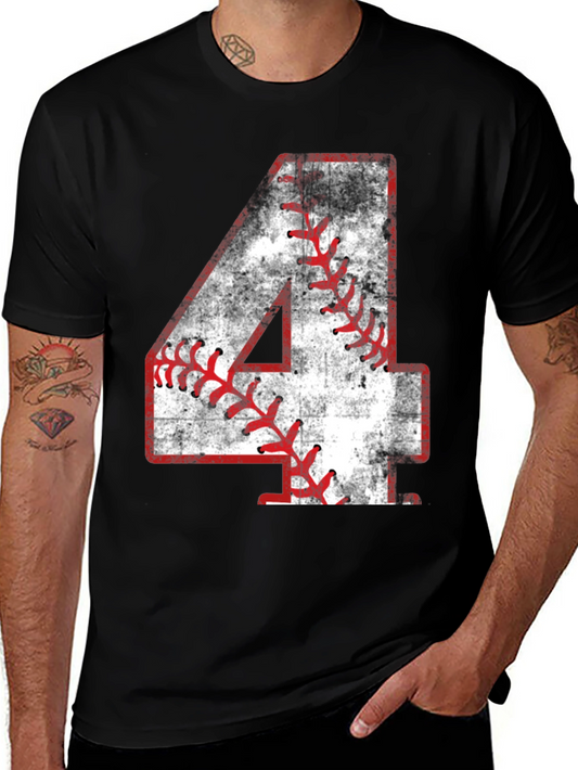 Baseball Number 4 T-Shirt