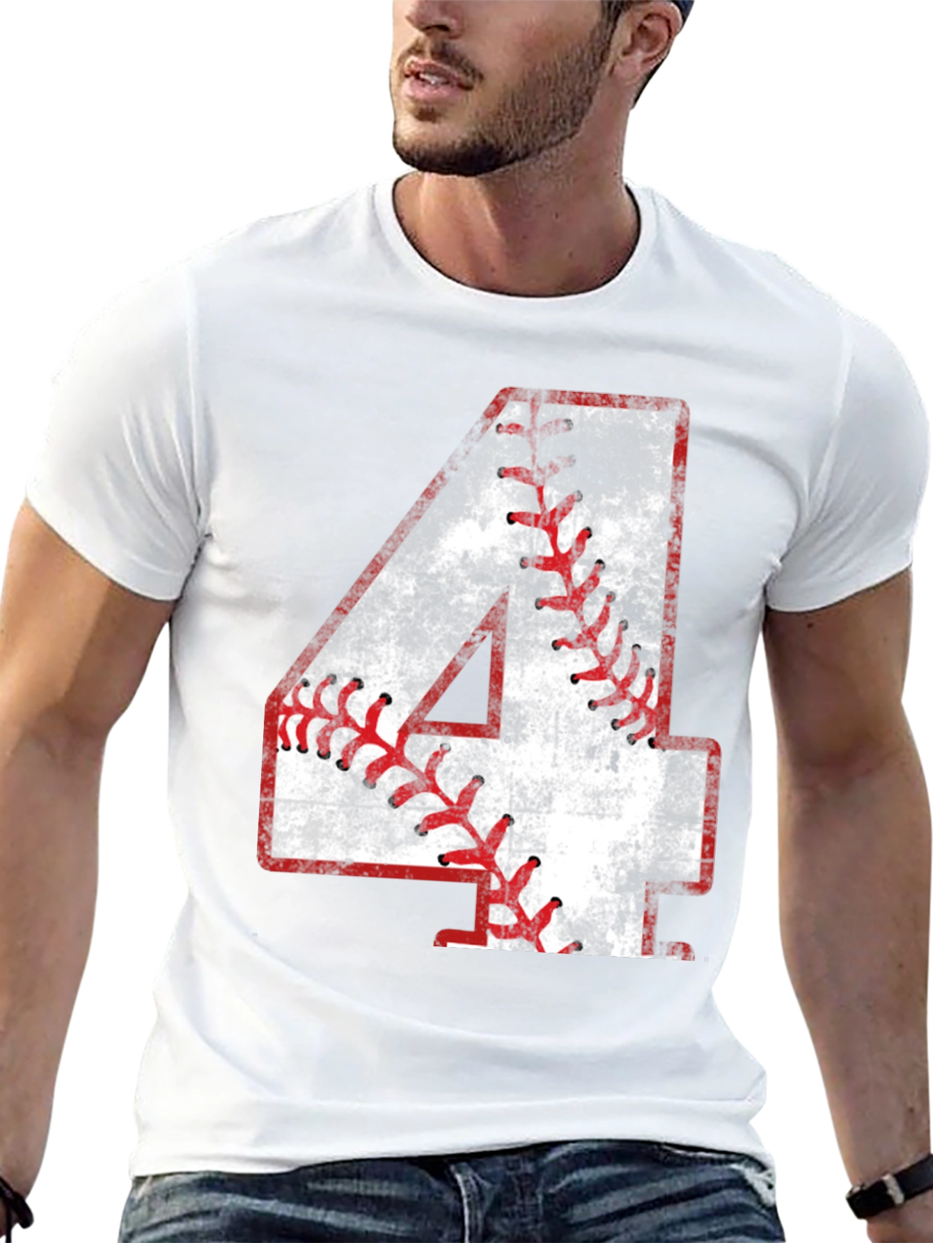 Baseball Number 4 T-Shirt
