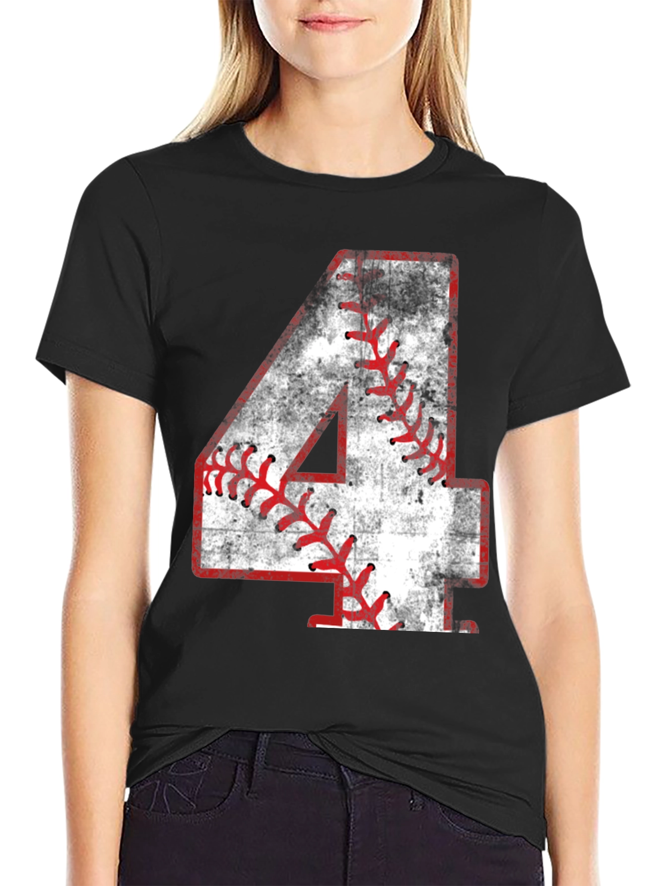Baseball Number 4 T-Shirt