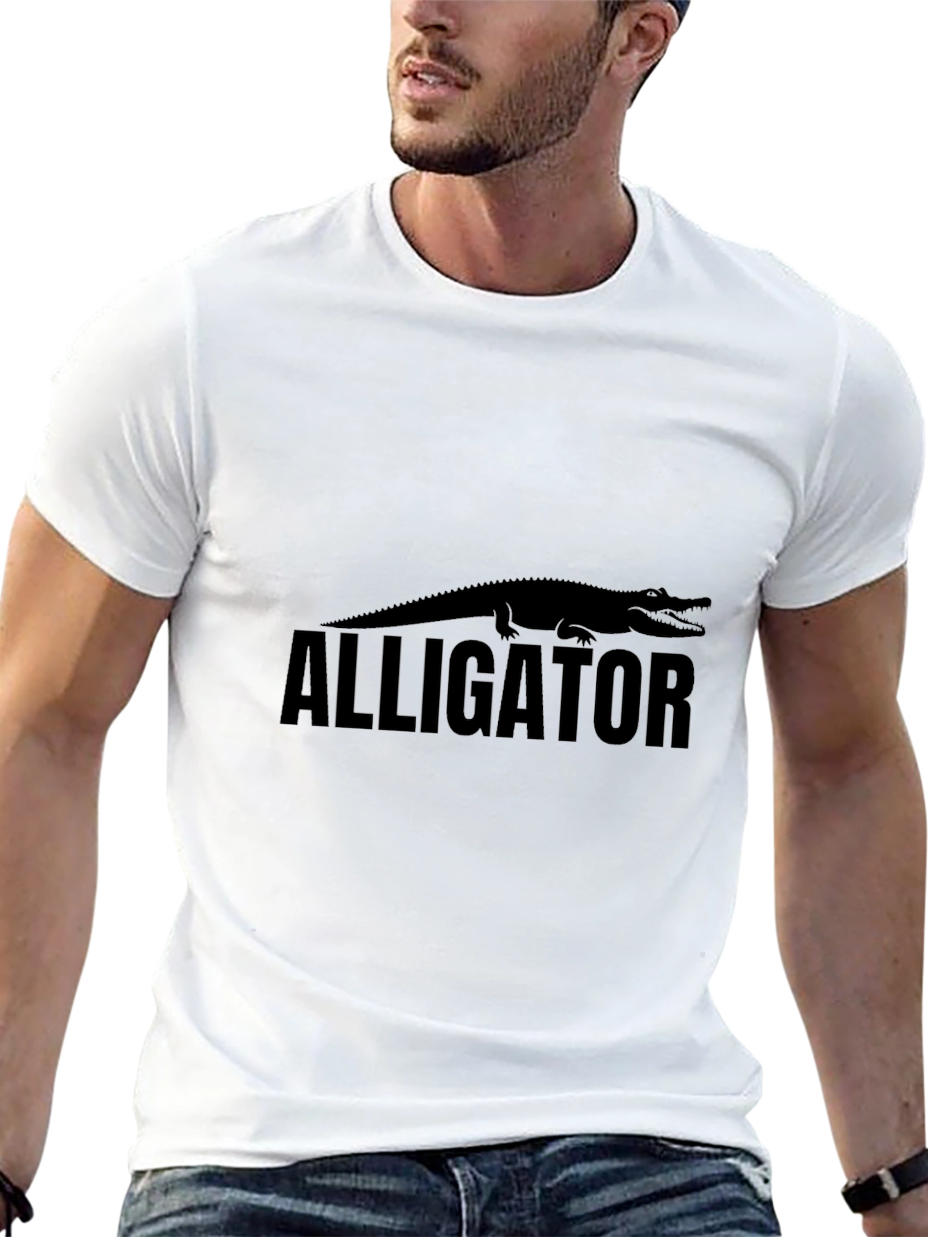 Alligator Graphic Print T-Shirt
