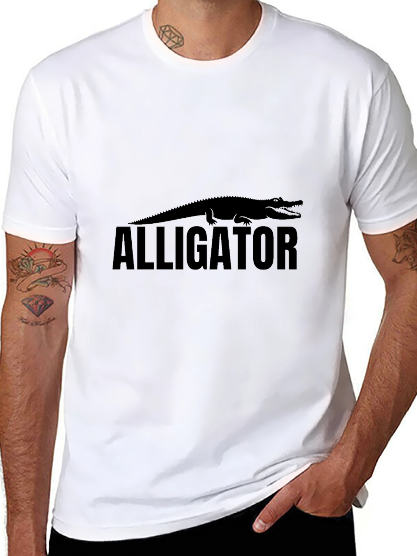 Alligator Graphic Print T-Shirt
