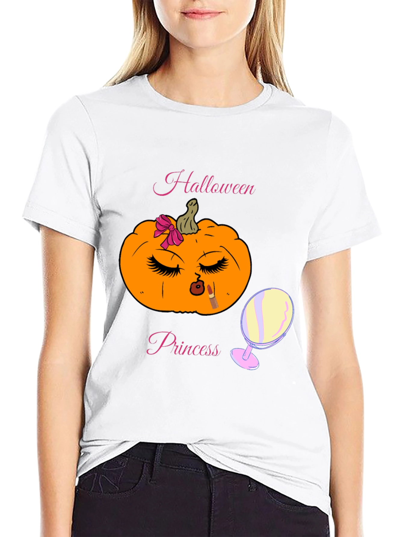 Halloween Princess Pumpkin Graphic Tee