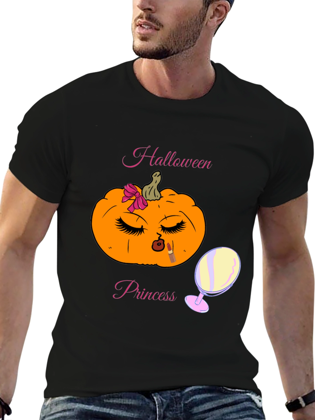 Halloween Princess Pumpkin Graphic Tee
