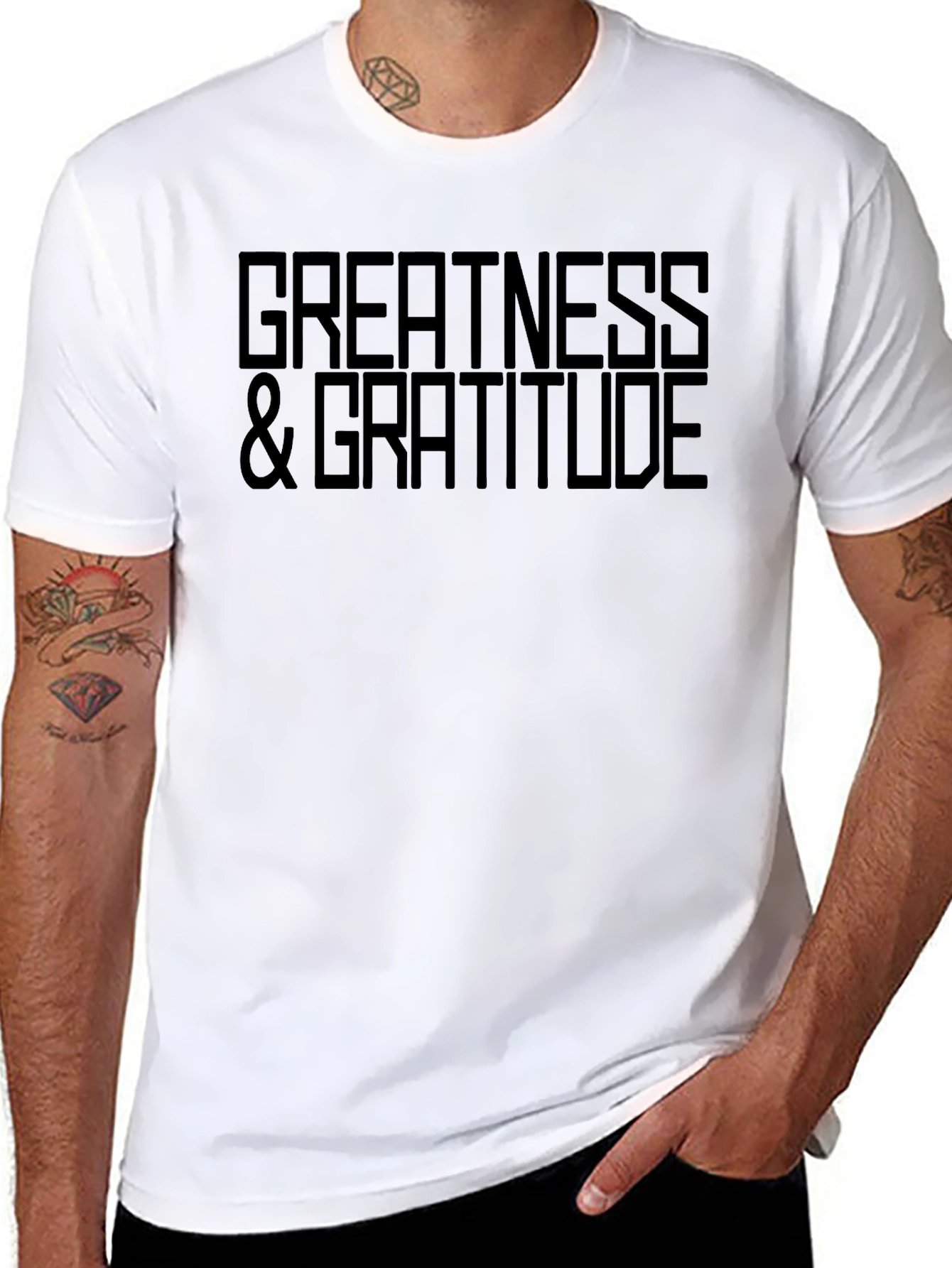 Greatness & Gratitude T-Shirt - Black