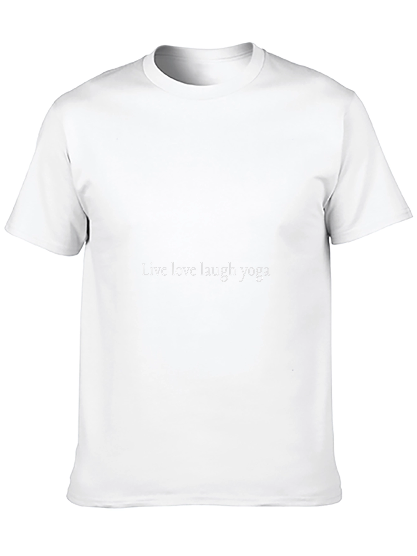 Live Love Laugh Yoga Black T-Shirt