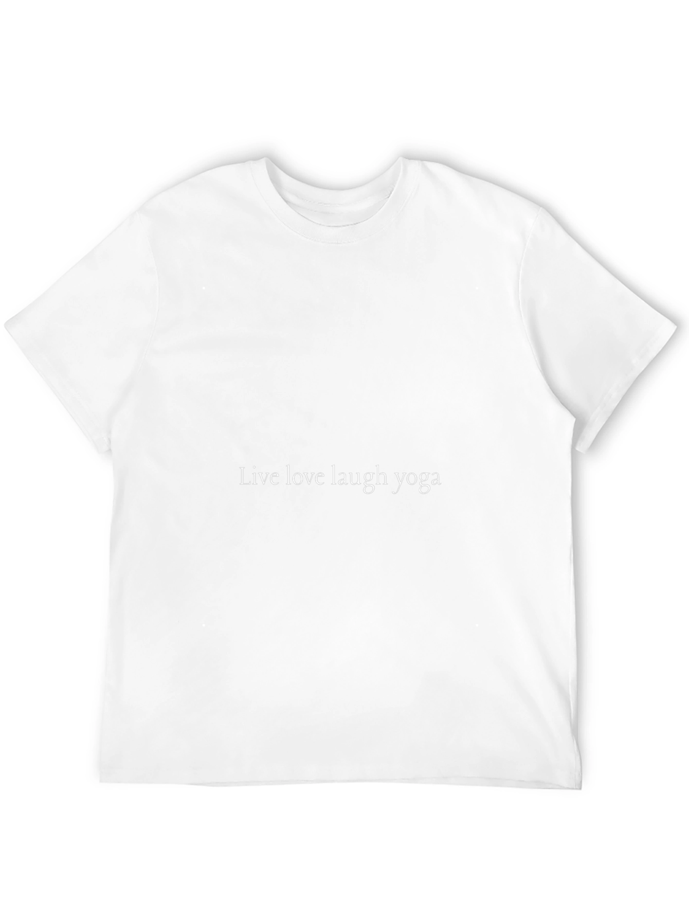 Live Love Laugh Yoga Black T-Shirt