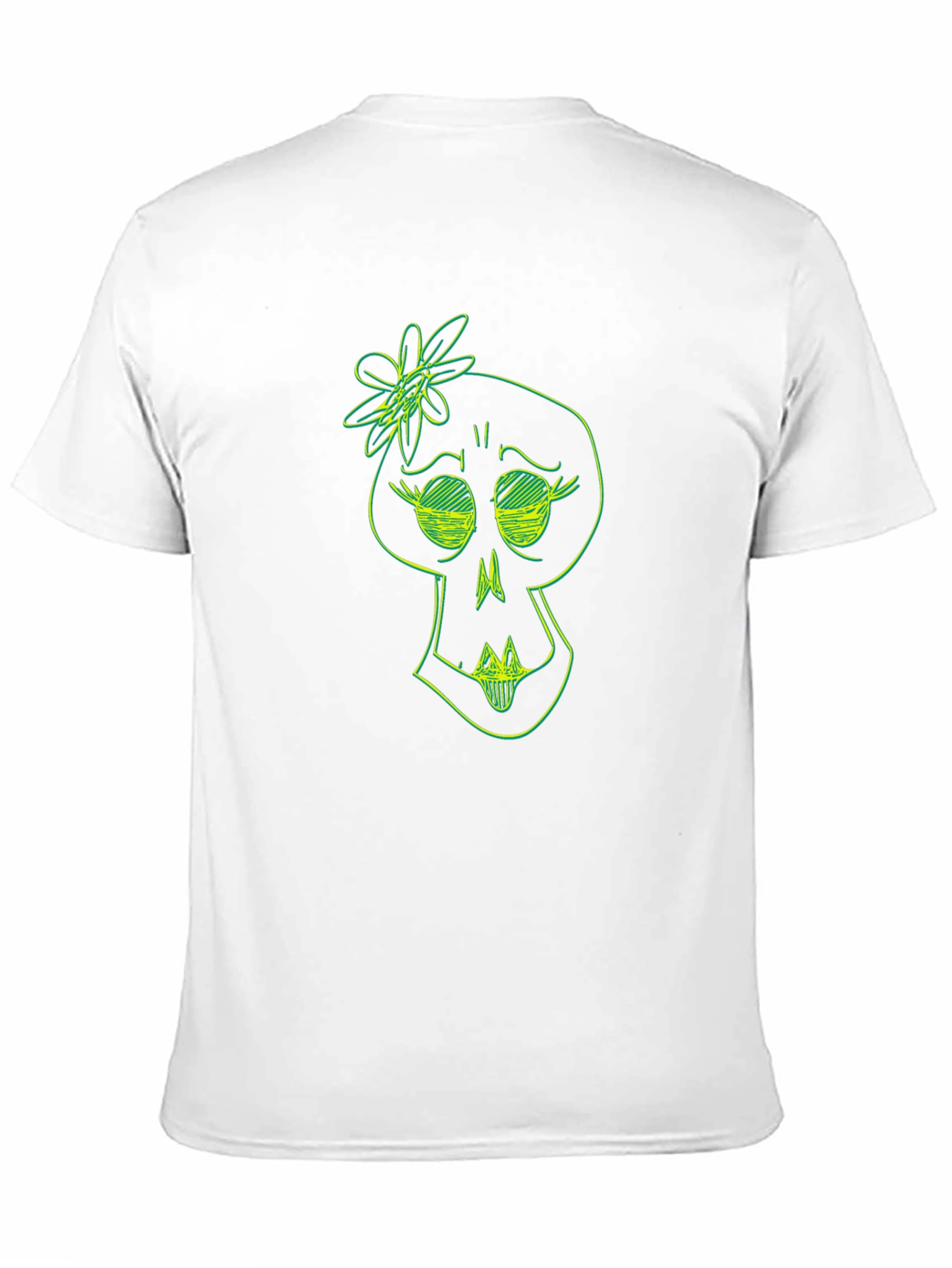 Skull Flower Graphic Tee - Trendy Black T-Shirt