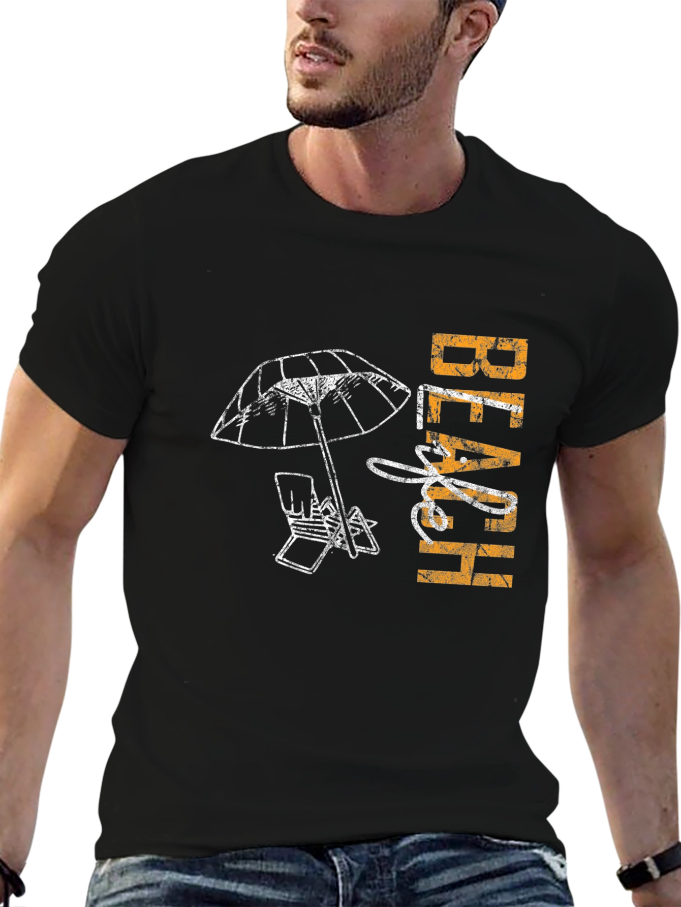 Beach Life Graphic Tee - Relaxed Coastal Style