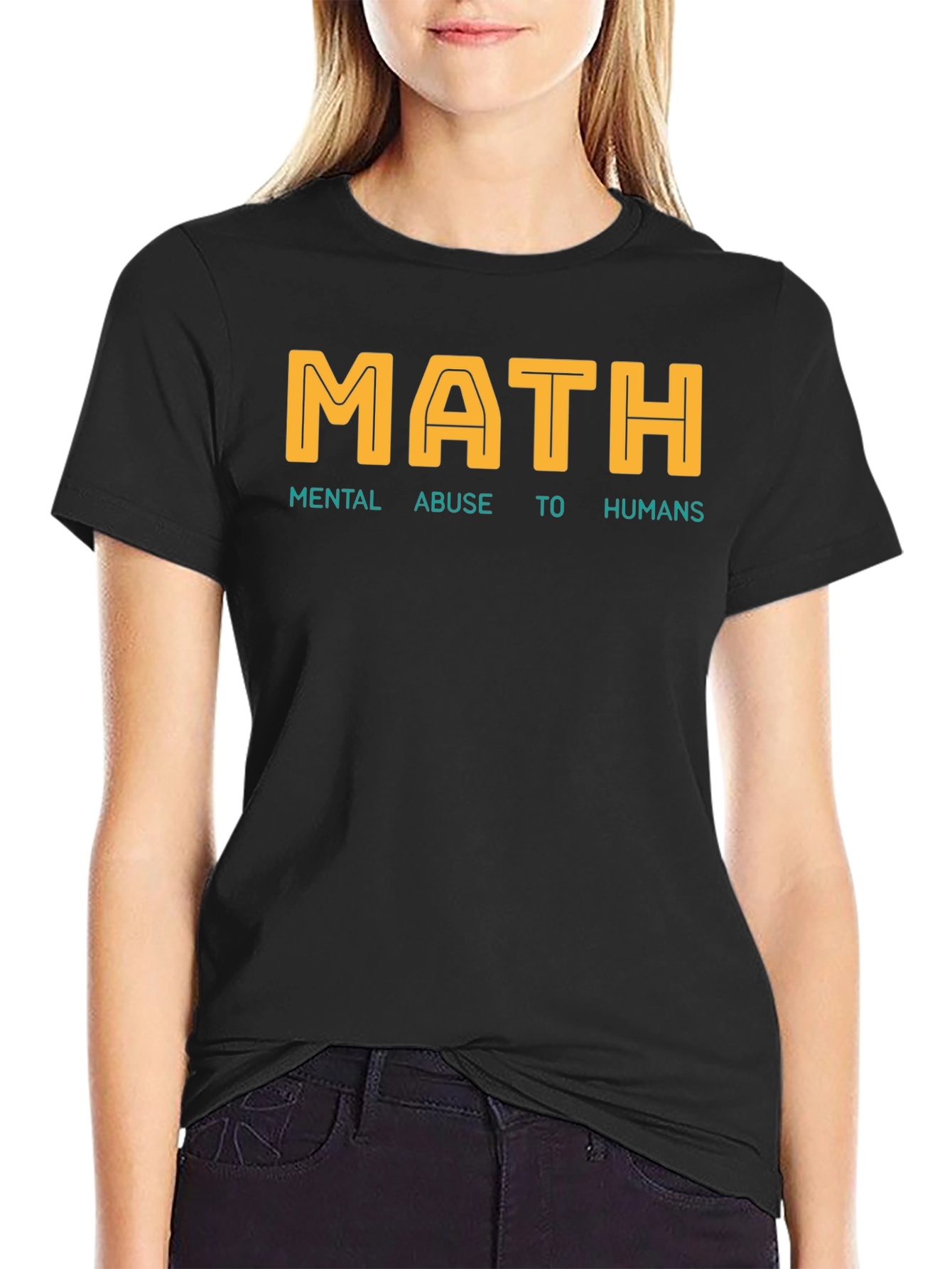 MATH Mental Abuse To Humans Graphic T-Shirt