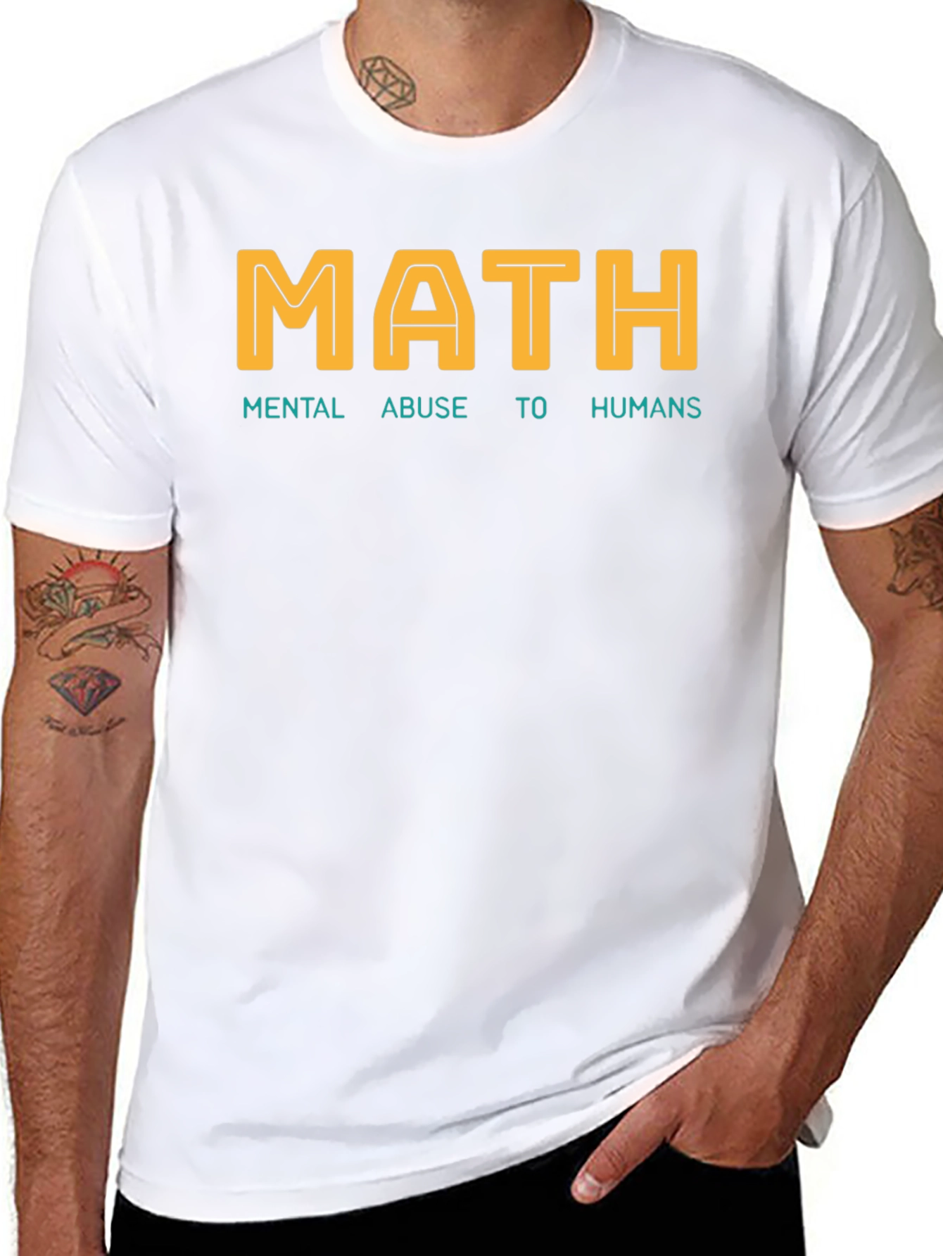 MATH Mental Abuse To Humans Graphic T-Shirt