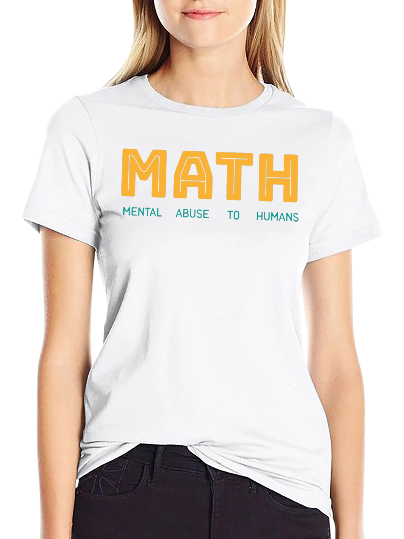 MATH Mental Abuse To Humans Graphic T-Shirt