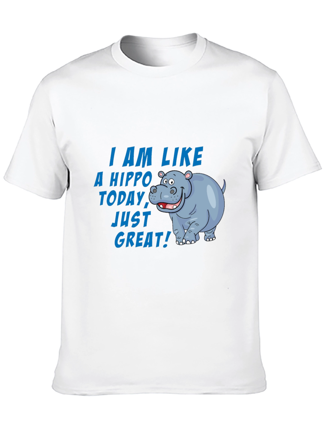 Hippo Today T-Shirt - Great Mood Graphic Tee