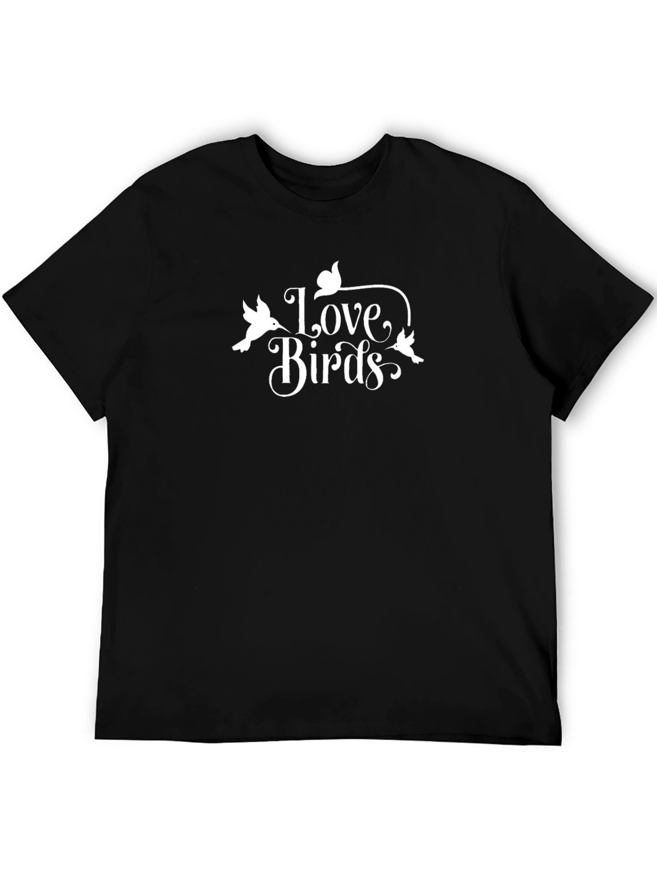Love Birds Graphic Tee - Classic Black Shirt