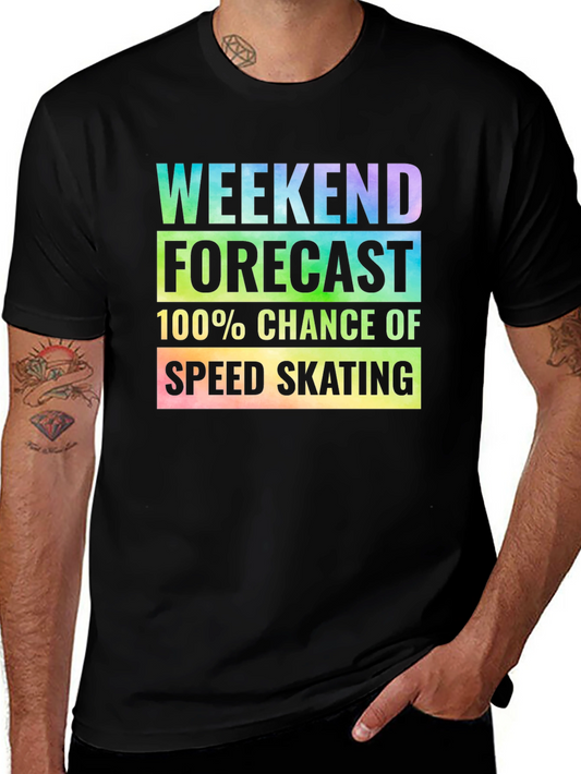 Speed Skating Weekend Forecast T-Shirt