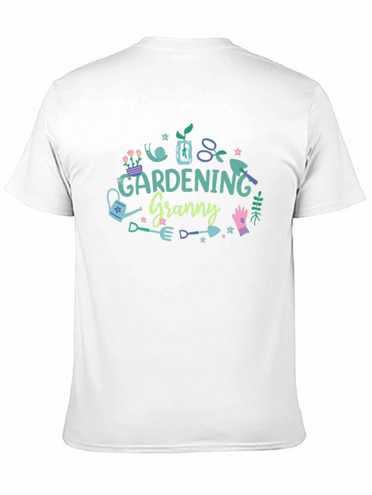 Gardening Granny Black T-Shirt