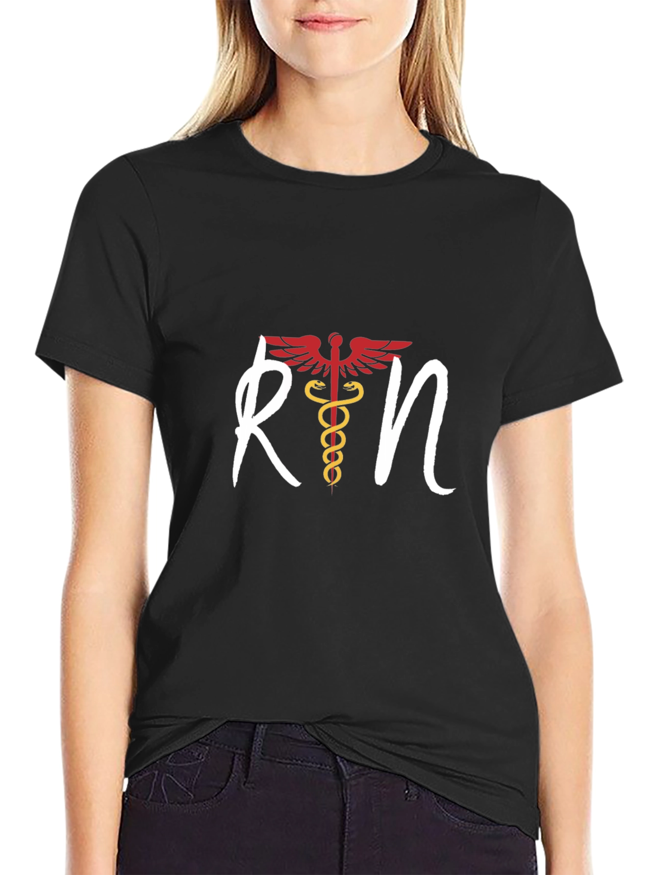 RN Caduceus Graphic T-Shirt - Nurse Apparel