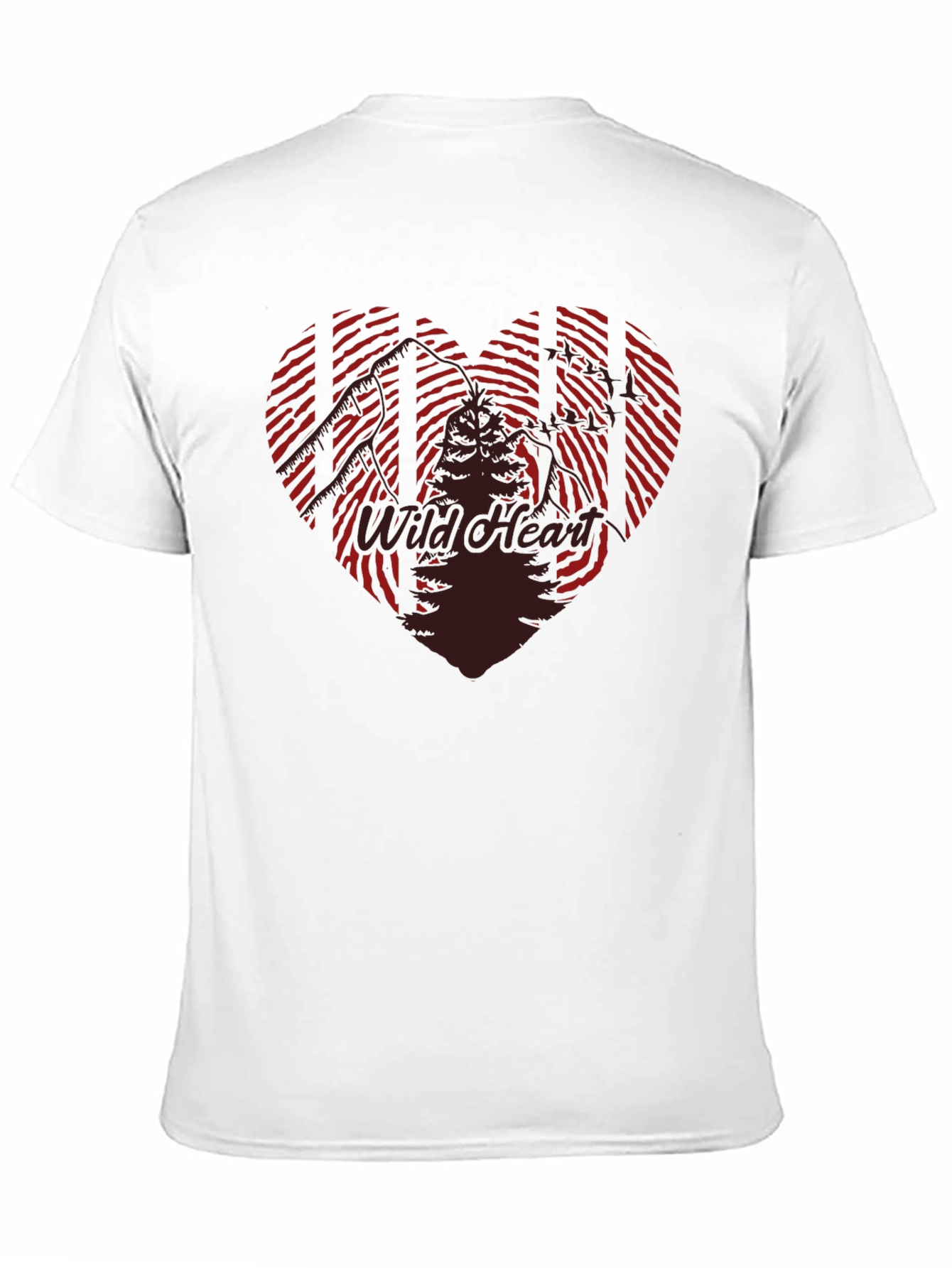Wild Heart Graphic Tee - Mens Black Casual T-Shirt