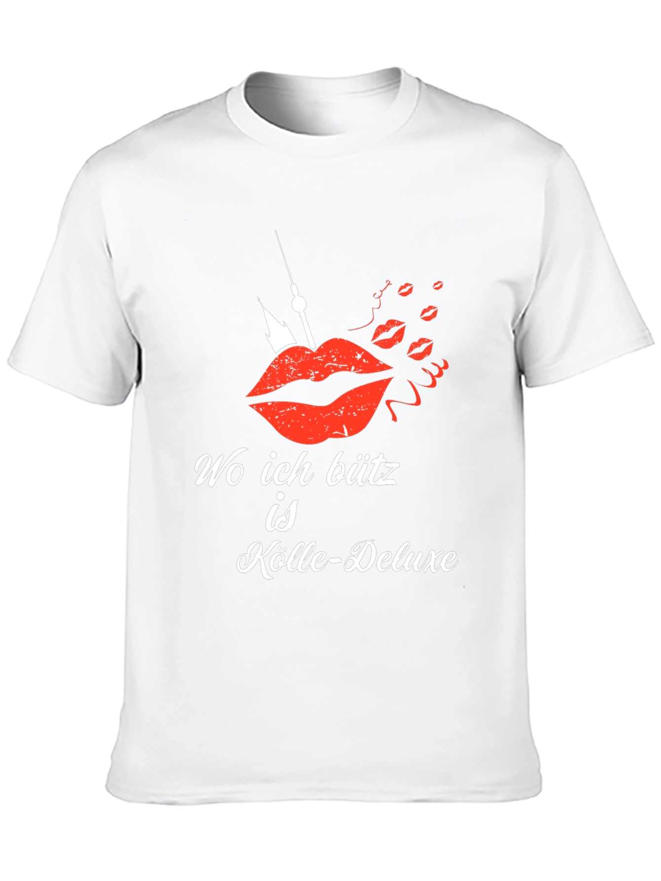 Wo ich bütz is Kölle-Deluxe Mens T-Shirt