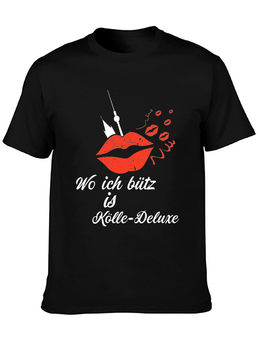 Wo ich bütz is Kölle-Deluxe Mens T-Shirt