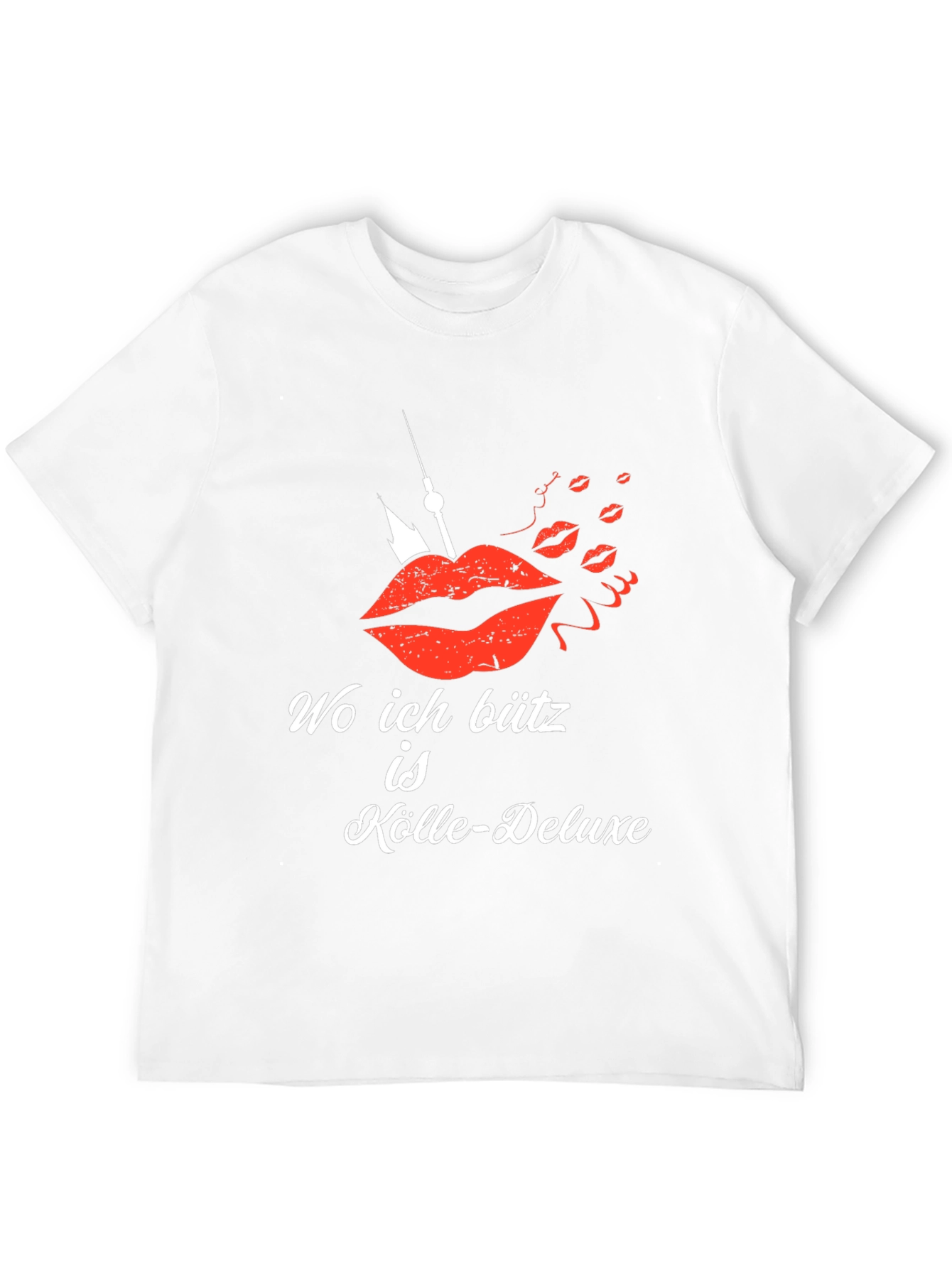 Wo ich bütz is Kölle-Deluxe Mens T-Shirt