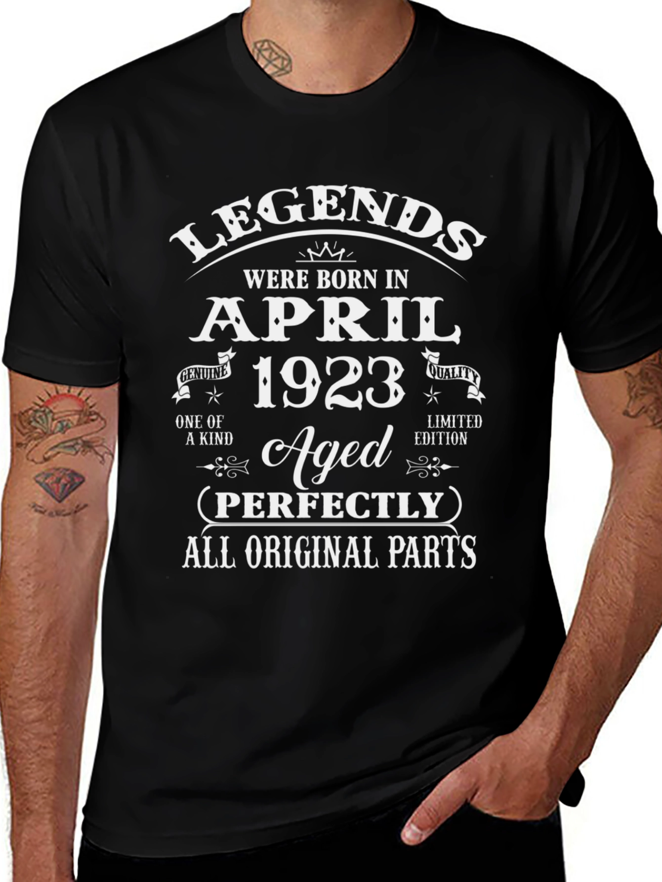 Legends Born April 1923 Aged Perfectly T-Shirt