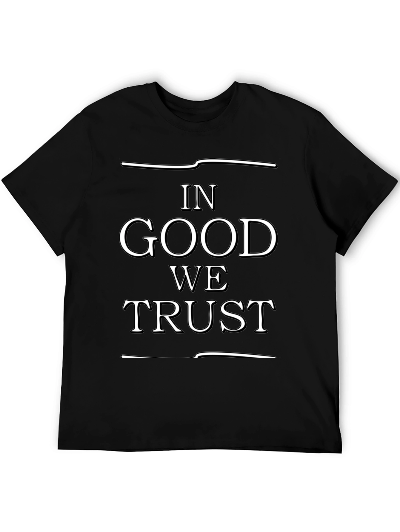 In Good We Trust Graphic Black T-Shirt