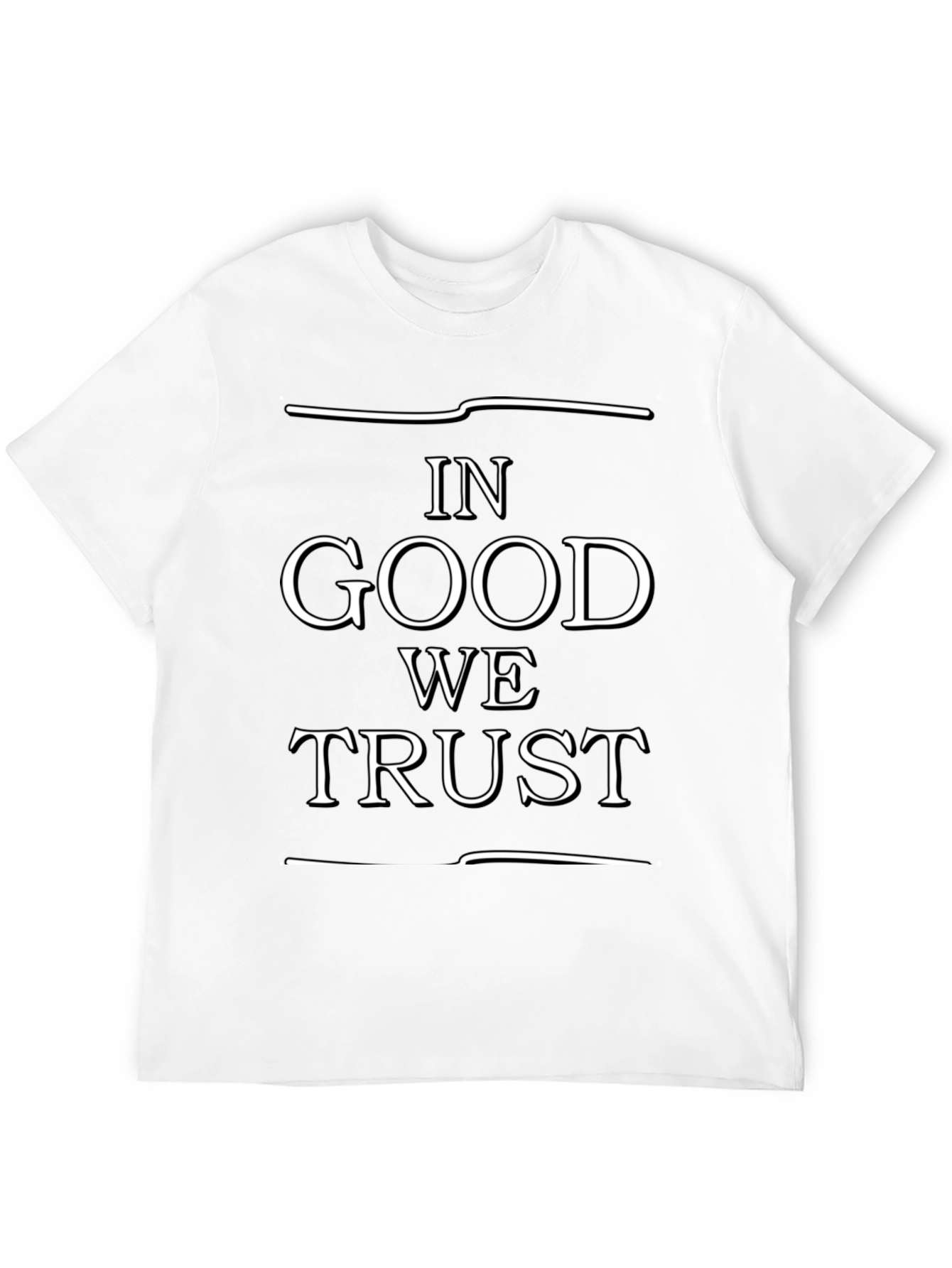 In Good We Trust Graphic Black T-Shirt