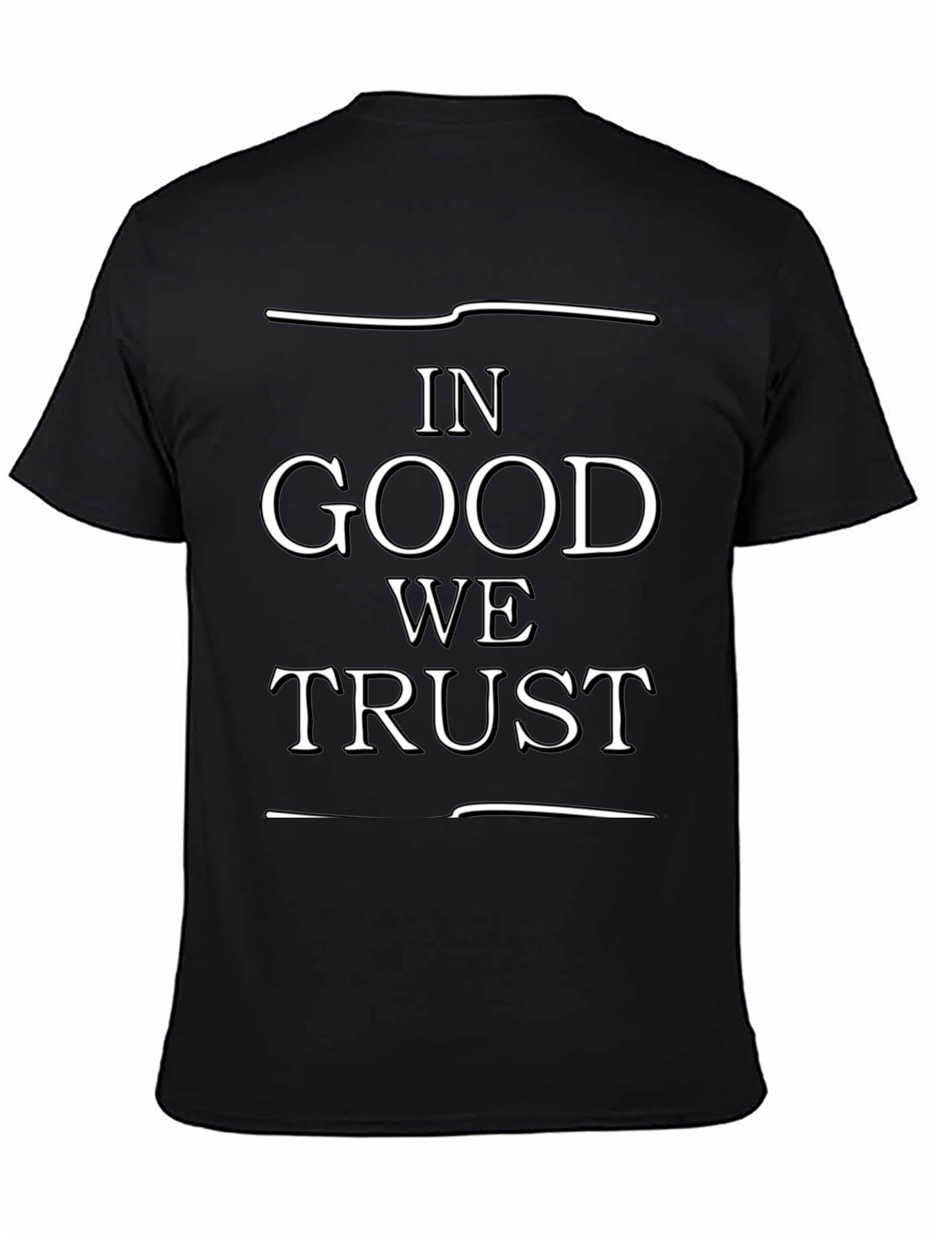 In Good We Trust Graphic Black T-Shirt