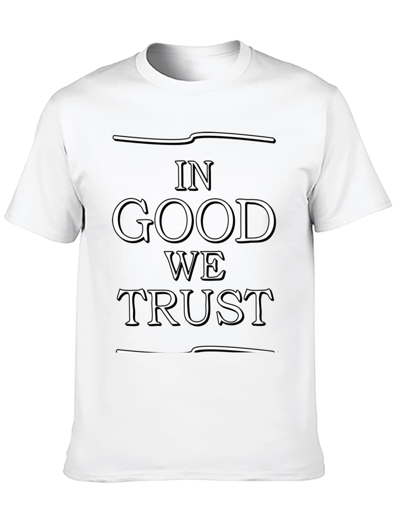 In Good We Trust Graphic Black T-Shirt