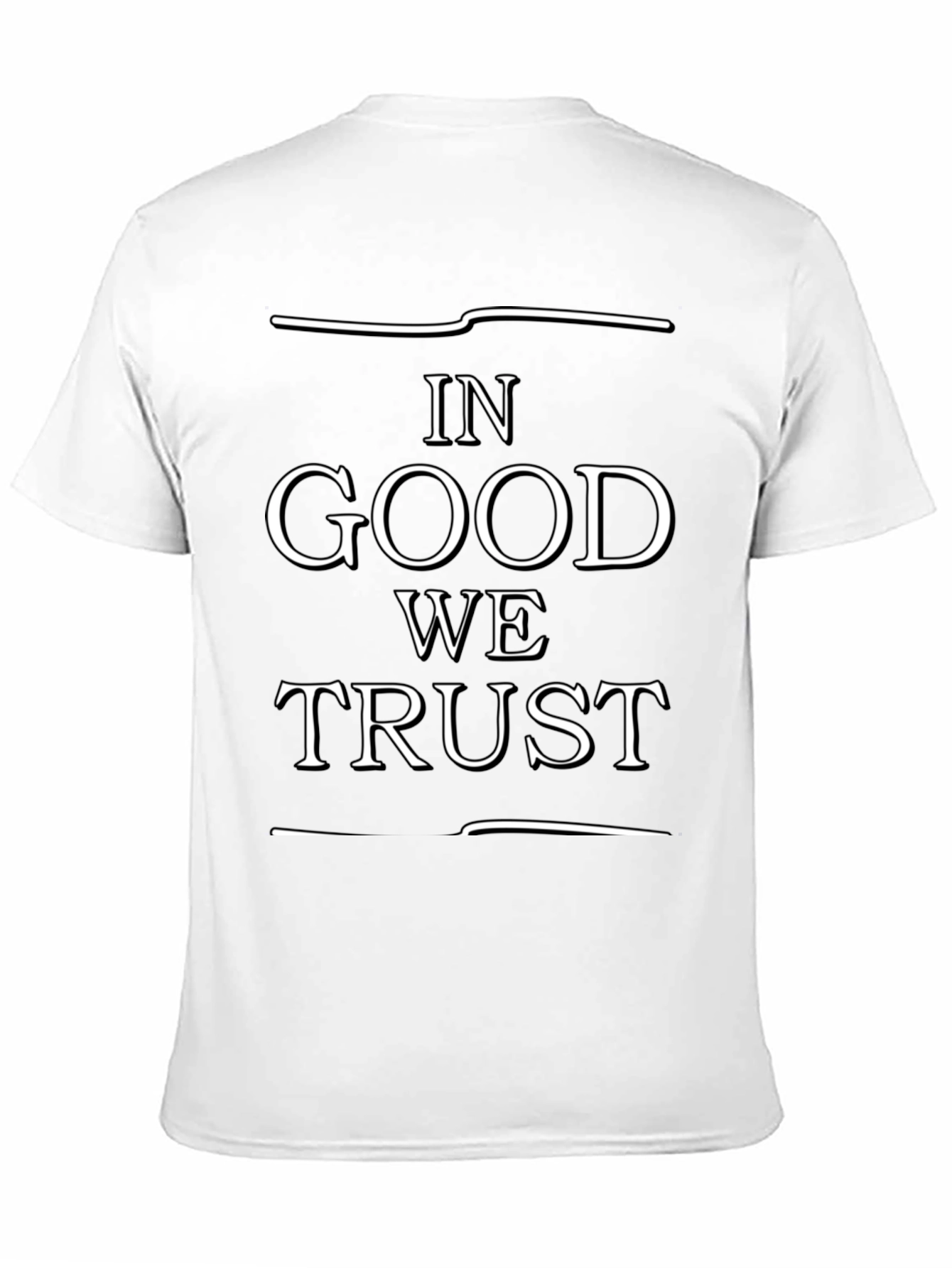 In Good We Trust Graphic Black T-Shirt