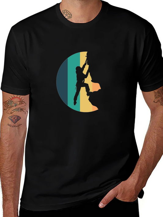 Climbing Retro Style T-Shirt