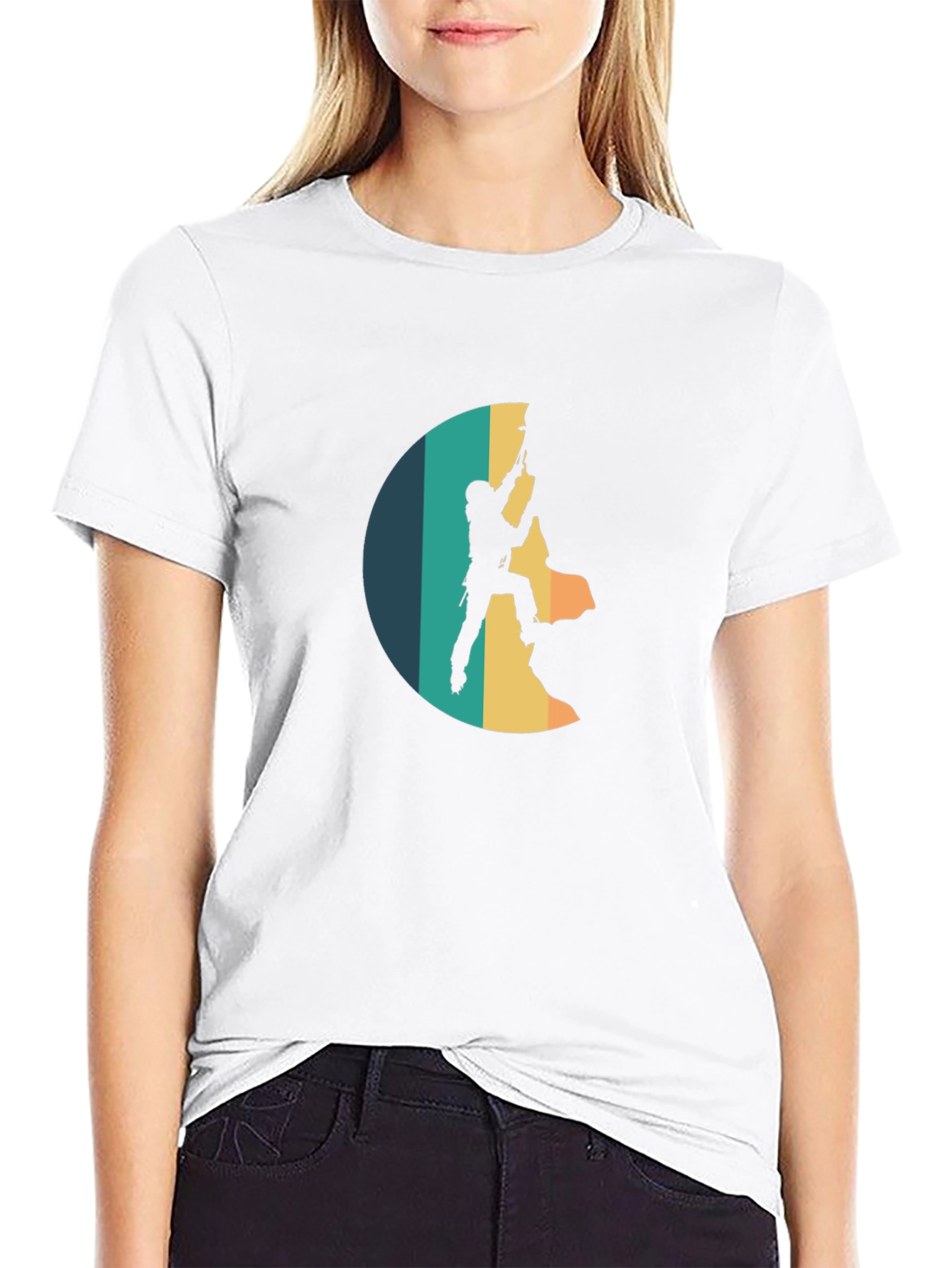 Climbing Retro Style T-Shirt